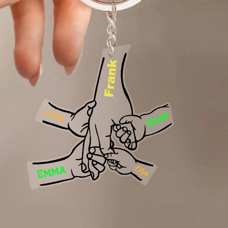 Father's Day Gift Ideas,Personalized Fishing Keychain with 2-8
